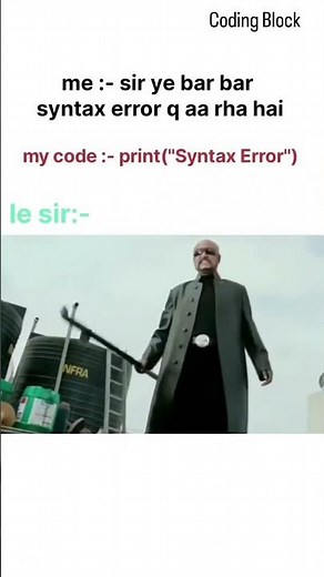 Syntax Error 😂 #codingblockhisar #coding #java #python #programming #coding #codinglife #coding #ai
