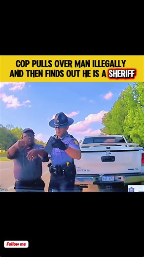 COP PULLS OVER MAN ILLEGALLY AND THEN FINDS OUT HE IS A SHERIFF #cop #cops #police #copspolice #policeofficer