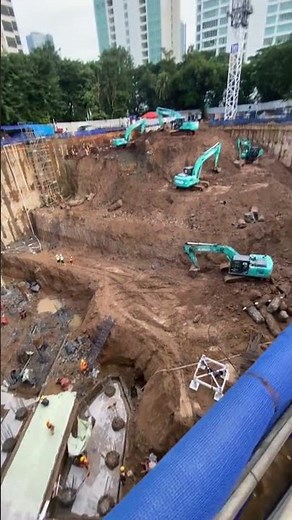 Proses Pembangunan Basement dan Fondasi Gedung Bertingkat pada Tahap Substructure #construction