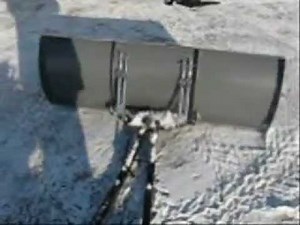 Homemade atv snow plow