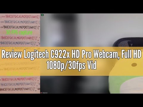 Review Logitech C922x HD Pro Webcam, Full HD 1080p/30fps Video, Clear Audio, HD Light Correction, PC