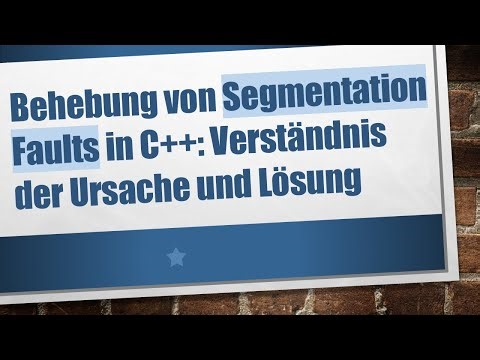 Behebung von Segmentation Faults in C+ + : Verständnis der Ursache und Lösung