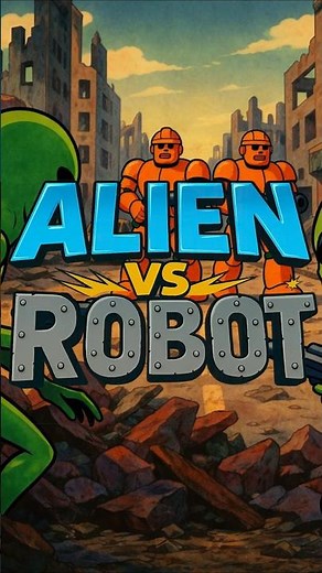 Alien vs. Robot 👽🤖 — The Lost ’80s Cartoon