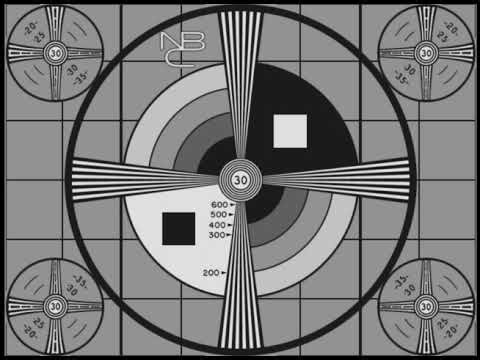 Repro of Classic WNBC-TV 1960's Test Pattern & Tone
