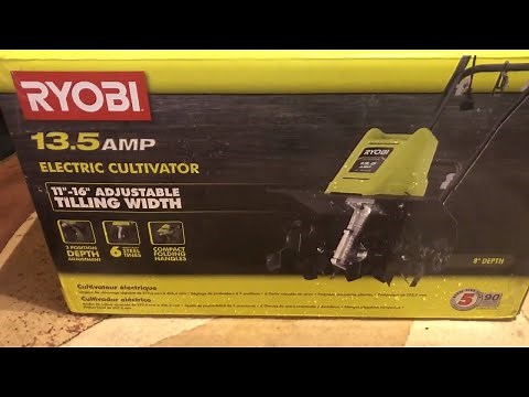 Ryobi Cultivator unboxing and assembly