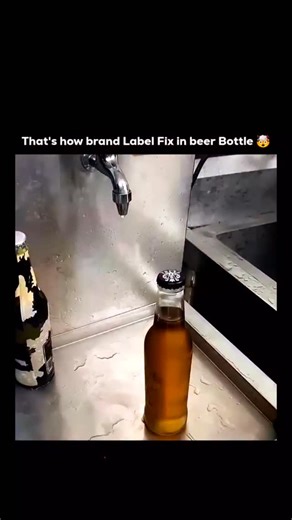 explain_eduverse_ on Instagram: "Brand labels on beer bottles are fixed using heat because it activates the glue evenly and makes the label bond smoothly to the glass. First, the printed label is coated with a heat-sensitive adhesive. . The bottle moves along a conveyor where warm water or steam lightly moistens the surface. As soon as the label is pressed on, the heat reactivates the glue, helping it wrap tight without bubbles or wrinkles. . This method works fast, looks clean, and keeps labels