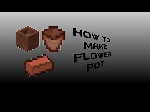 ✔How To Make Flower Pot In Minecraft Pe?!