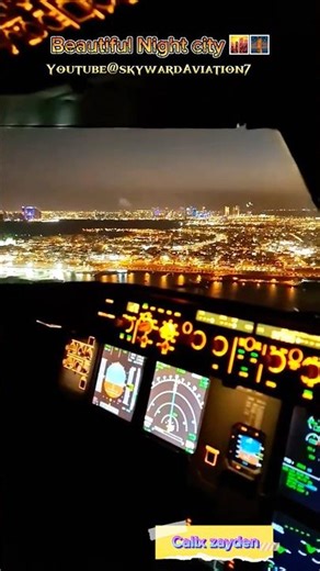 Beautiful night view ✈️ #aviation