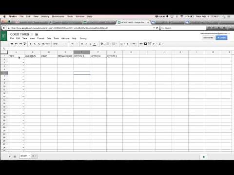 HOW TO CREATE AN ENTIRE GOOGLE FORM FROM SCRATCH FROM A GOOGLE SPREADSHEET (USES SCRIPT)