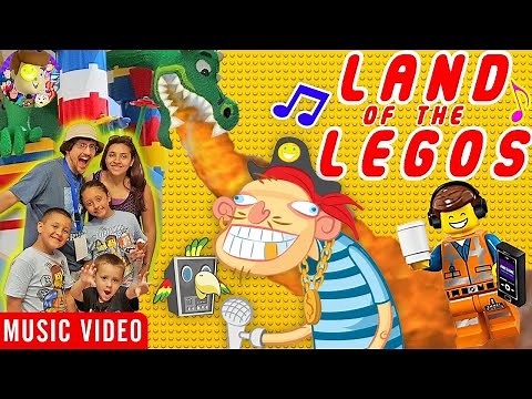 Land of the Legos 🎵 Raptain Hook (FV Family LEGOLAND HOTEL Grand Opening in Florida Music Video)