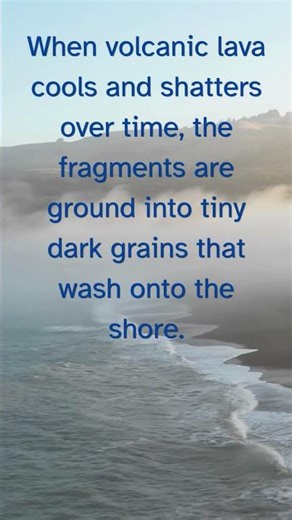 Did you know why some beaches have black sand?