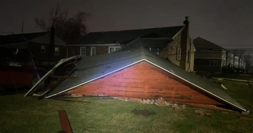Storm rips off roofs, destroys porches in Allentown, tree falls on box truck