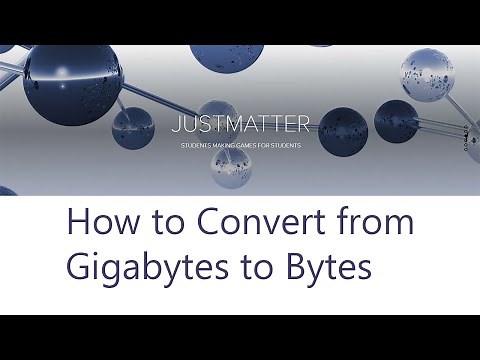 How to Convert from Gigabytes to Bytes