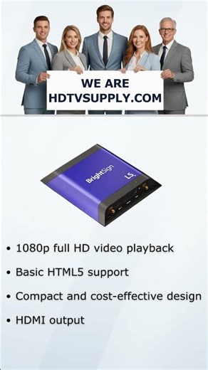 BrightSign LS445 4K Small Digital Signage Player with USB Type C Input