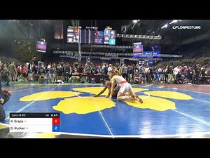 195 Lbs Cons 16 2 Kasten Grape Nebraska Vs Deandre Rucker Texas