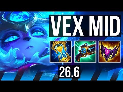 VEX vs ZED (MID) | Good KDA: 15/1/7 | EUW Diamond | 26.6