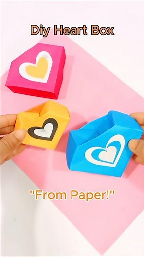 DIY Paper Heart Gift Box | Easy Valentine’s Day Craft Idea | Craftpodia
