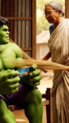 halk ke tar ma onek marlo😭#cartoon #ai #halk #shorts