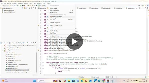 Selenium Java Practice: Scalable Excel Data Reading with Apache POI | K Nageswara Rao Achary posted on the topic | LinkedIn