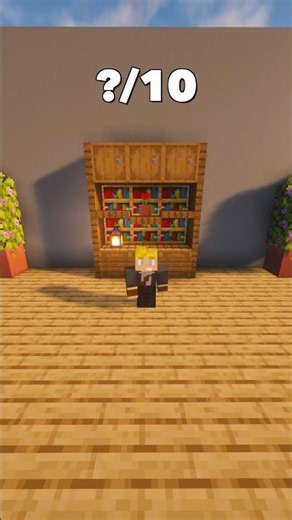 Can you build this Simple Bookshelf ? 📚 #minecraft