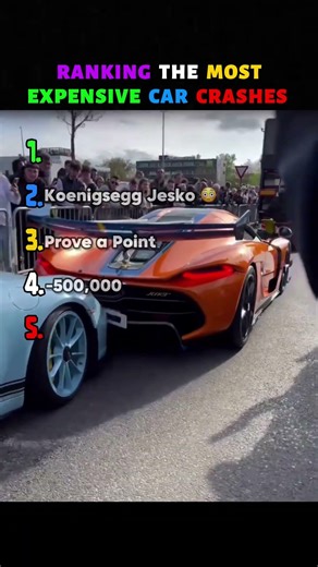 Ranking The Most Expensive Car Crashes Ever 💀