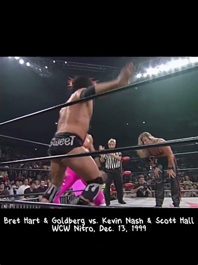Bret Hart & Goldberg vs Kevin Nash & Scott Hall | WCW Nitro 1999 🔥 nWo vs Legends