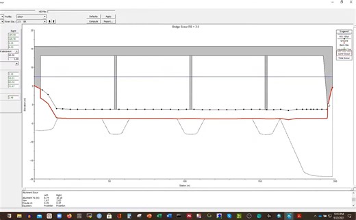 HEC-RAS 如何计算桥梁冲刷 中文配音