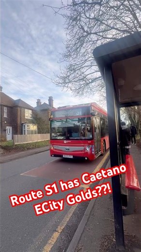 Route S1 departing Belmont Station with a Caetano Electric! #youtubeshorts