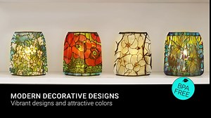 MODGY Luminary Lanterns 4-Pack - Floating LED Candles with Batteries Included - Luminaries are Great for Weddings, Parties, Patios & Celebrations of All Kinds (Koiz)