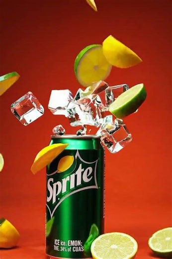 Refreshing Sprite Explosion 🍋🥶 | Royalty Free Short Video 4K