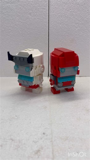 LEGO Transformers G1 Moc BRICKHEADZ RATCHET & IRONHIDE #lego #legobrickheadz #legotransformers