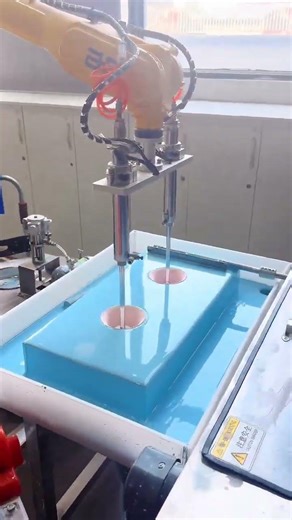 Watching color coat perfectly. #colorpalette #manufacturing #cupdesign #fyp