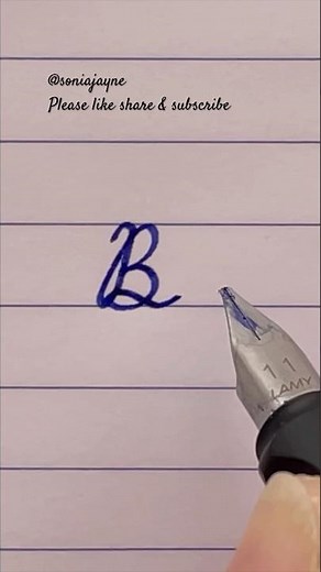 How to Write Capital B in Cursive | Cursive handwriting | Cursive Handwriting Practice | abc