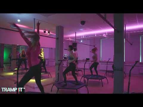 TRAMPIT© 12 - Probably the BEST Full Workout on home Rebounder Trampoline - pure music (remastered)