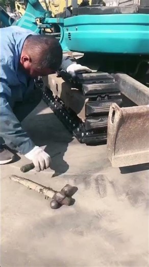 Rubber Track Replacement | Excavator Maintenance Tutorial #excavatorfun