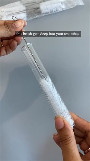 Labzio Scientific on Instagram: "Keep your labware spotless with LABZIO’s premium nylon test tube brushes. Designed for thorough cleaning and lasting durability, they’re perfect for everyday laboratory use. Ideal for test tubes, cylinders, and glassware—add this essential to your toolkit! #Labzio #TestTubeBrush #LabEssentials #LabCleaning #NylonBrush #LabEquipment #STEMTools #ScienceSupplies #CleanGlassware #LabAccessories #LabCare #ScienceLab"