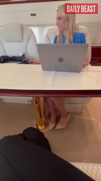 Natalie Harp Pictured On Trump’s Personal Plane in Leaked Video