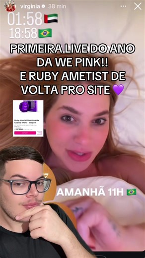 Primeira Live do Ano na We Pink com Ruby Ametist de Volta