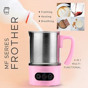 [Hot Item] New Arrival Portable Coffee Frother Automatic Electric Milk Blender with Stainless Steel Body and Whisk