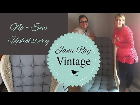How to Upholster WITHOUT Sewing