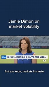 "I think people overreact a little bit to the daily fluctuations of the market and sometimes it's for good reason. Sometimes it's for virtually no reason," says Jamie Dimon, JPMorgan Chase CEO, while discussing the market events of this week. | CNBC
