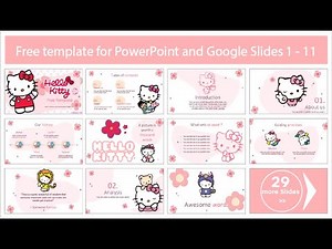 Free Hello Kitty Template for PowerPoint, Google Slides and Canva