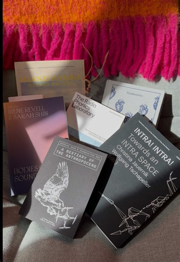 [process] making another quantum leap together, backwards in time to my SÍM Residency timeline. here are the books and tech items i brought with me! i am a heavily research-based and process-based practitioner, so in my research i always gravitate towards reading materials first, and then try to further explore it in practice. all of these were the basis for ‘Hidden Key’ – i’m excited to keep making these videos and notice the connections formed at the very beginning of the project :) #spectrald