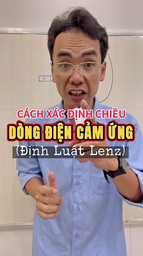 Các Bước Xác Định Chiều Dòng Điện Cảm Ứng (Định Luật Lenz) - Vật Lý 12 👨‍🏫 #thanhtuboss #vatly #vatly12 #trending