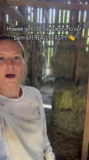 Antique Hay Elevator: Efficient Hay Loading Technique