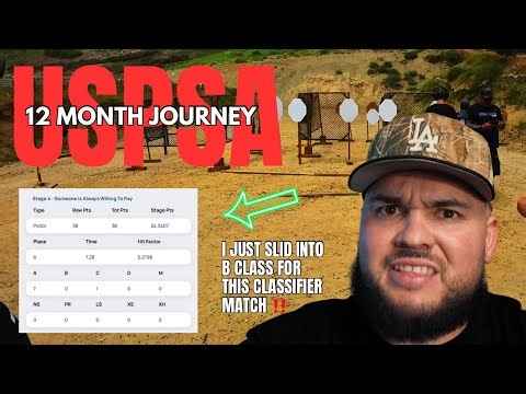 USPSA CLASSIFIER MATCH | ROAD TO M CLASS IN 12 MONTHS