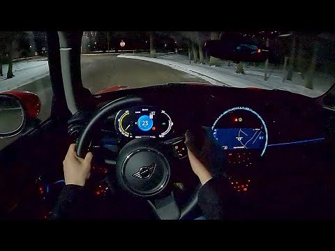 2022 MINI Cooper SE - POV Night Drive (Binaural Audio)