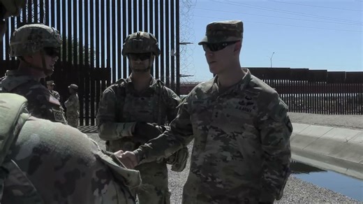101st Airborne commander visits southern border