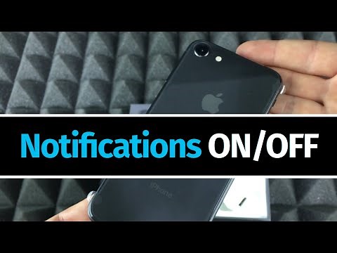 How to Turn On / Off Notifications on iPhone 8 & iPhone 8 Plus