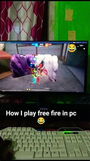 How to play free fire in pc 😅 #freefire #pcgaming #freefirepc #gamerspc #progamer #fpsgamer